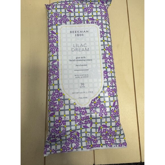 Beekman 1802 - Face and Body Wipes NWOT  Lilac Dream - Picture 1 of 1